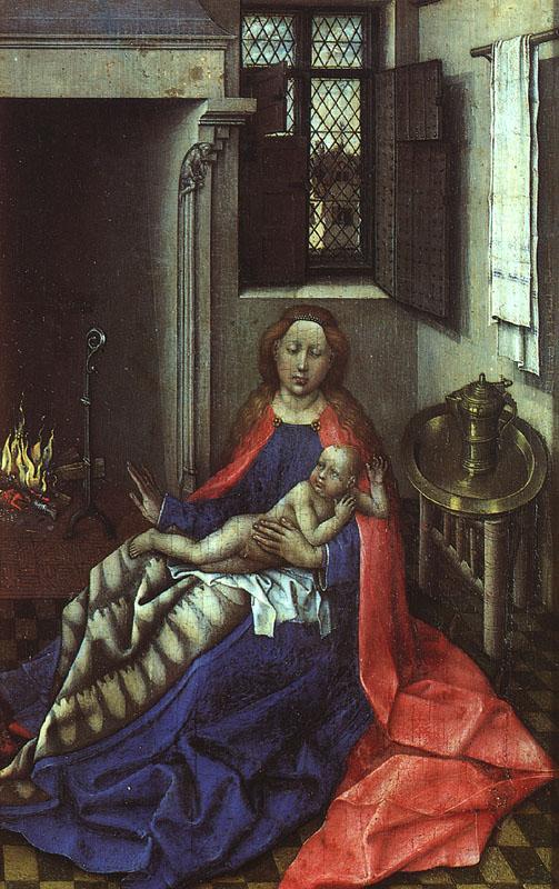 Robert Campin Madonna by the Fireside
